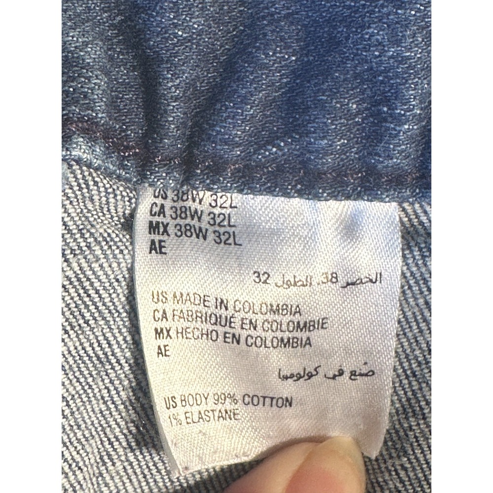 International Concepts Men's Slim Straight Jeans 38W X 32L Mid Rise Streetwear - Picture 5 of 5